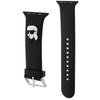 Pasek do APPLE WATCH 4 / 5 / 6 / 7 / 8 / SE (38 / 40 / 41 MM) Karl Lagerfeld Strap 3D Rubber Karl Head (KLAWMSLKNK) czarne