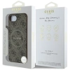 Guess 4G Ring Classic Logo MagSafe iPhone 16e Hülle - Braun