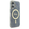 Original Case IPHONE 16 Guess Hardcase IML 4G MagSafe (GUHMP16SH4STB) blue