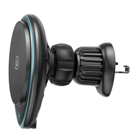 Uchwyt z Ładowaniem Indukcyjnym 15W do Kratki Nawiewu USAMS US-CD222 CD222ZJ01 czarny