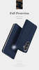 Wallet case with stand for Samsung Galaxy S23 FE Dux Ducis Skin Pro - blue