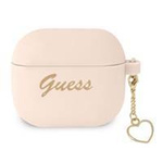 Guess GUA3LSCHSP AirPods 3 cover pink / pink Silicone Charm Collection