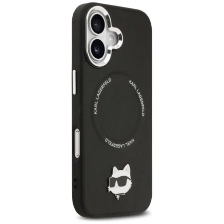 Karl Lagerfeld Choupette Pin MagSafe Case für iPhone 17 - Schwarz