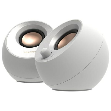 Creative Głośniki do komputera Pebble    2.0 V3 biały/white Bluetooth 5.0 USB-C