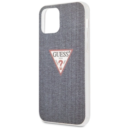 Guess GUHCP12LPCUJULDB iPhone 12 6,7" Pro Max granatowy/dark blue hardcase Jeans Collection