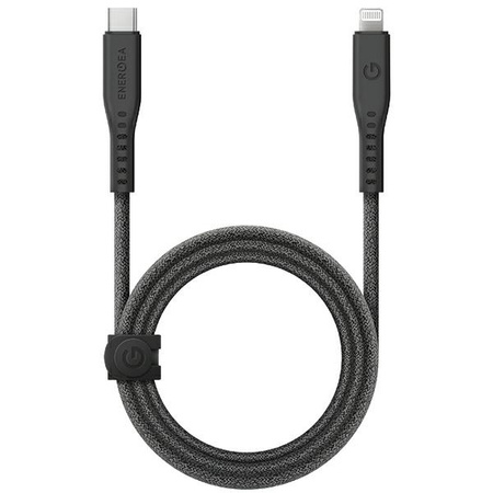 ENERGEA kabel Flow USB-C - LightningC94 MFI 1.5m czarny/black 60W 3A PD Fast Charge