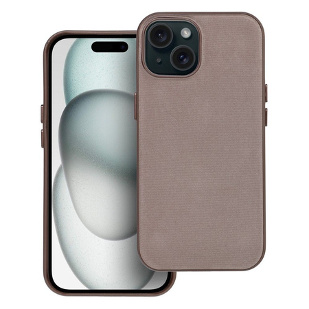 Woven Mag Cover kompatybilne z MagSafe do IPHONE 15 jasny brązowy