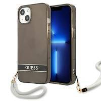 Guess GUHCP13SHTSGSK iPhone 13 mini 5,4 "schwarz / schwarz Hardcase Translucent Stap