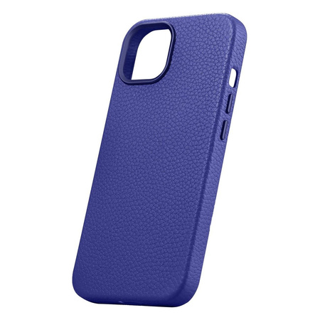 iCarer Litchi Premium Leather Case iPhone 14 Plus Magnetic Leather Case with MagSafe Dark Blue (WMI14220711-DB)