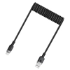 Kabel Acefast C14-04 USB-A - USB-C sprężynowy 480Mb/s 3A 1.2m - czarny