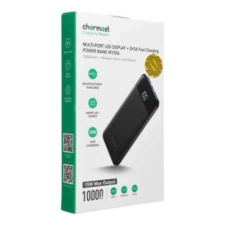 Powerbank 10000 mAh 3A W1056 czarny