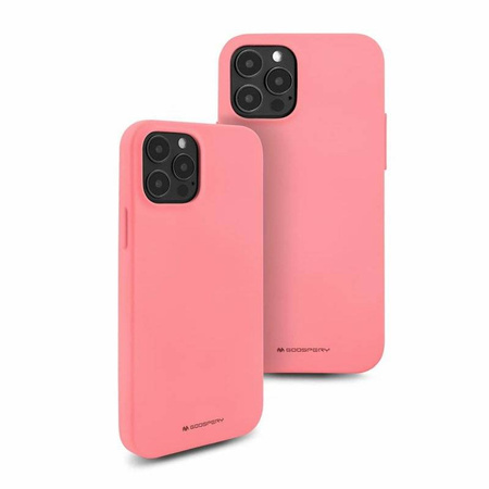 Case IPHONE 14 PLUS Matte Silicone Mercury Soft Jelly light pink