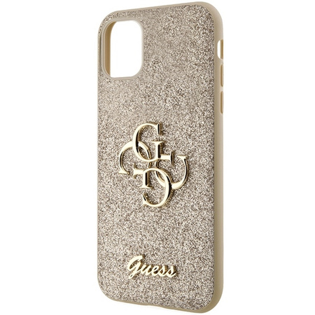 Oryginalne Etui IPHONE 11 / XR Guess Hardcase Glitter Script Big 4G