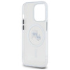 Oryginalne Etui IPHONE 14 PRO MAX Karl Lagerfeld Hardcase IML Metal Karl&Choupette Head MagSafe (KLHMP14XHLSKCH) białe