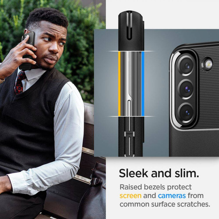 Case SAMSUNG GALAXY S22 Spigen Rugged Armor Matte black