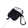 Etui do Airpods / Airpods 2 czarne z haczykiem