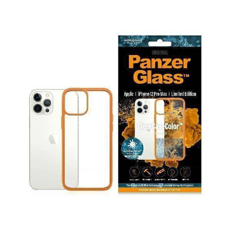 Schutzhülle IPHONE 12 PRO MAX PanzerGlass ClearCase Orange AB