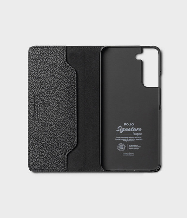 Ringke Folio Signature Flip Leather Case for Samsung Galaxy S22 + (S22 Plus) Black (FSS118R262)