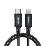 Acefast kabel MFI USB Typ C - Lightning 1,8m, 30W, 3A czarny (C4-01 C Black)