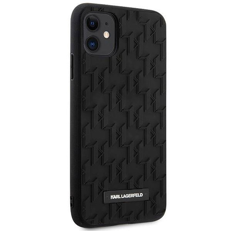 Oryginalne Etui IPHONE 11 Karl Lagerfeld Hardcase 3D Monogram (KLHCN61RUPKLPK) czarne