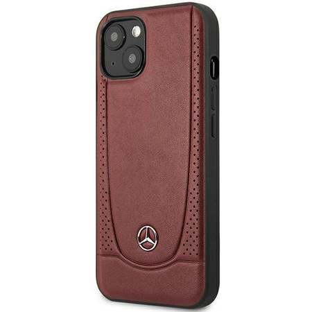 Schutzhülle IPHONE 14 PLUS Mercedes Leather Urban Line (MEHCP14MARMRE) rot
