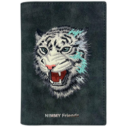 Etui na paszport Nimmy portfel Raptor Tiger ciemno szary