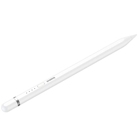 Baseus Smooth Writing 2 Stylus mit aktiver Spitze für iPad + USB-A – Lightning Kabel und austauschbare Spitze – Weiß