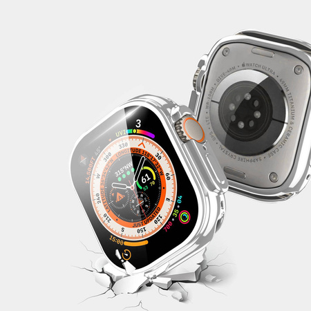 Dux Ducis Apple Watch Ultra Gehäuse allein 49 mm flexibles Smartwatch-Gehäuse silber