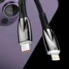 Baseus Glimmer Series cable with fast charging USB-C - Lightning 480Mb/s PD 20W 1m white