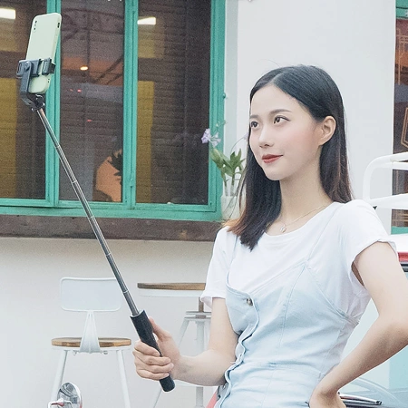 Selfie stick WRY1S telescopic tripod 0.7m for phone - black