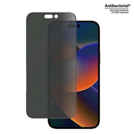 Gehärtetes Glas 5D IPHONE 14 PRO MAX PanzerGlass Ultra-Wide Fit Privacy Screen Protection Antibacterial Easy Aligner Included (P2786)