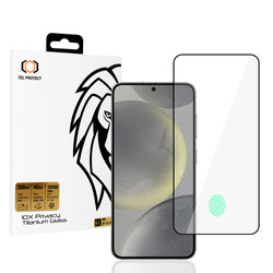 Hartowane szkło Tel Protect 10X Privacy Titanium do Samsung Galaxy S25 Plus (with fingerprint unlock)