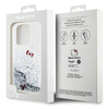 Hello Kitty Liquid Glitter Charms Kitty Head case for iPhone 13 Pro / 13 - silver