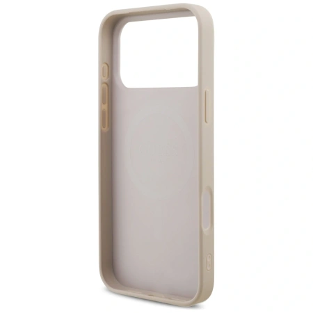 Guess 4G Strap Triangle Logo MagSafe Case for iPhone 17 Pro Max - Pink