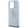 Etui IPHONE 16 PRO MAX Guess Grained Big 4G Logo Small Classic Logo niebieskie