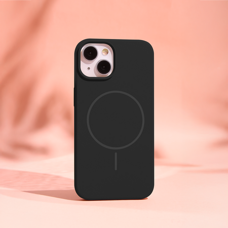 Nakładka Silicone Thin Mag do iPhone 17 Pro 6,3" czarna