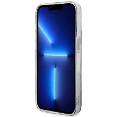 Guess, GUHMP14XHTMRSK iPhone 14 Pro Max 6,7&quot; schwarz/schwarzes Hardcase Golden Marble MagSafe