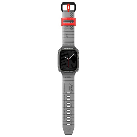 Skinarma pasek+etui Saido 2in1 Apple      Watch 45/44mm dymny/smoke