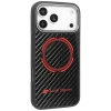 Etui Audi RSQ Carbon Fiber Sport Red Circle MagSafe do iPhone 17 Pro Max - czarne