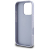 Case IPHONE 16 PRO Guess Hot Stamp 4G Pattern Triangle Metal Logo purple