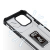 Crystal Ring Case pancerne hybrydowe etui pokrowiec + magnetyczny uchwyt iPhone 11 Pro czarny