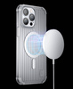 Kingxbar PQY Go Out Series Magnethülle für iPhone 14 Plus MagSafe Silber