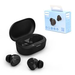 SŁUCHAWKI PHILIPS DOUSZNE TWS BEZPRZEWODOWE BLUETOOTH TRUE WIRELESS CZARNE Phil-TAT1209BK/00