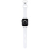 Hello Kitty Silikonarmband mit Schleifen und Streifen für Apple Watch 38/40/41 mm – Schwarz