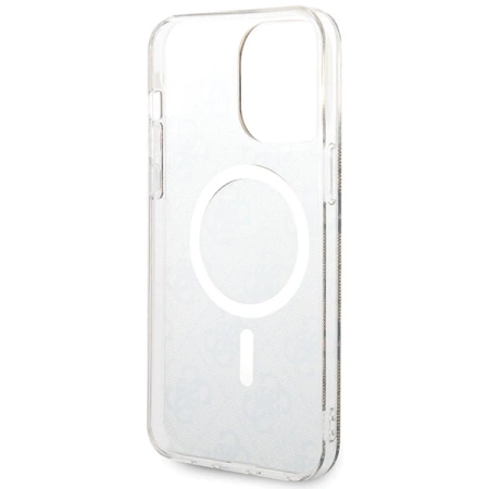 Guess IML 4G MagSafe Case für iPhone 15 Pro Max - Braun