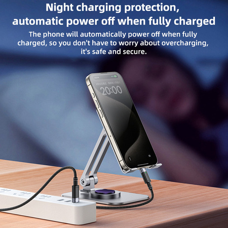 Yesido Kabel CA160 pleciony - Typ C na Typ C - PD 60W 1,2 metra czarny