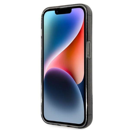 Karl Lagerfeld IML Glitter NFT Karl & Choupette - Etui iPhone 14 Pro (czarny)