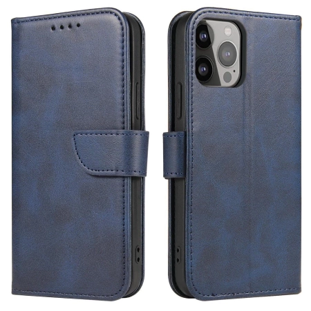 Etui Magnet Case z klapką na iPhone 16e - niebieskie