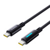 Baseus Lit Kabel USB-C na USB-C 100W 2m Kosmiczna Czerń