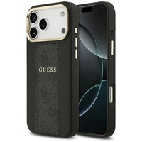 Guess 4G Stripe MagSafe Hülle für iPhone 17 Pro Max - Schwarz
